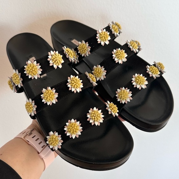 Fabrizio Viti Daisy Berkley slides in black - Picture 3 of 8